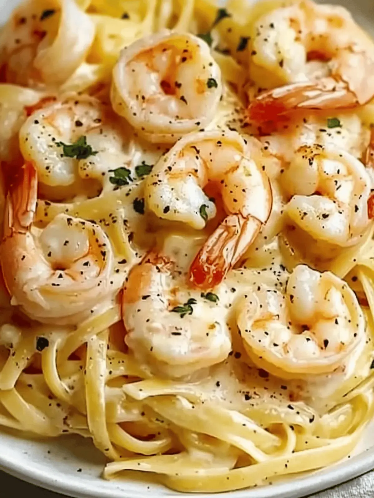 Creamy Garlic Shrimp Pasta