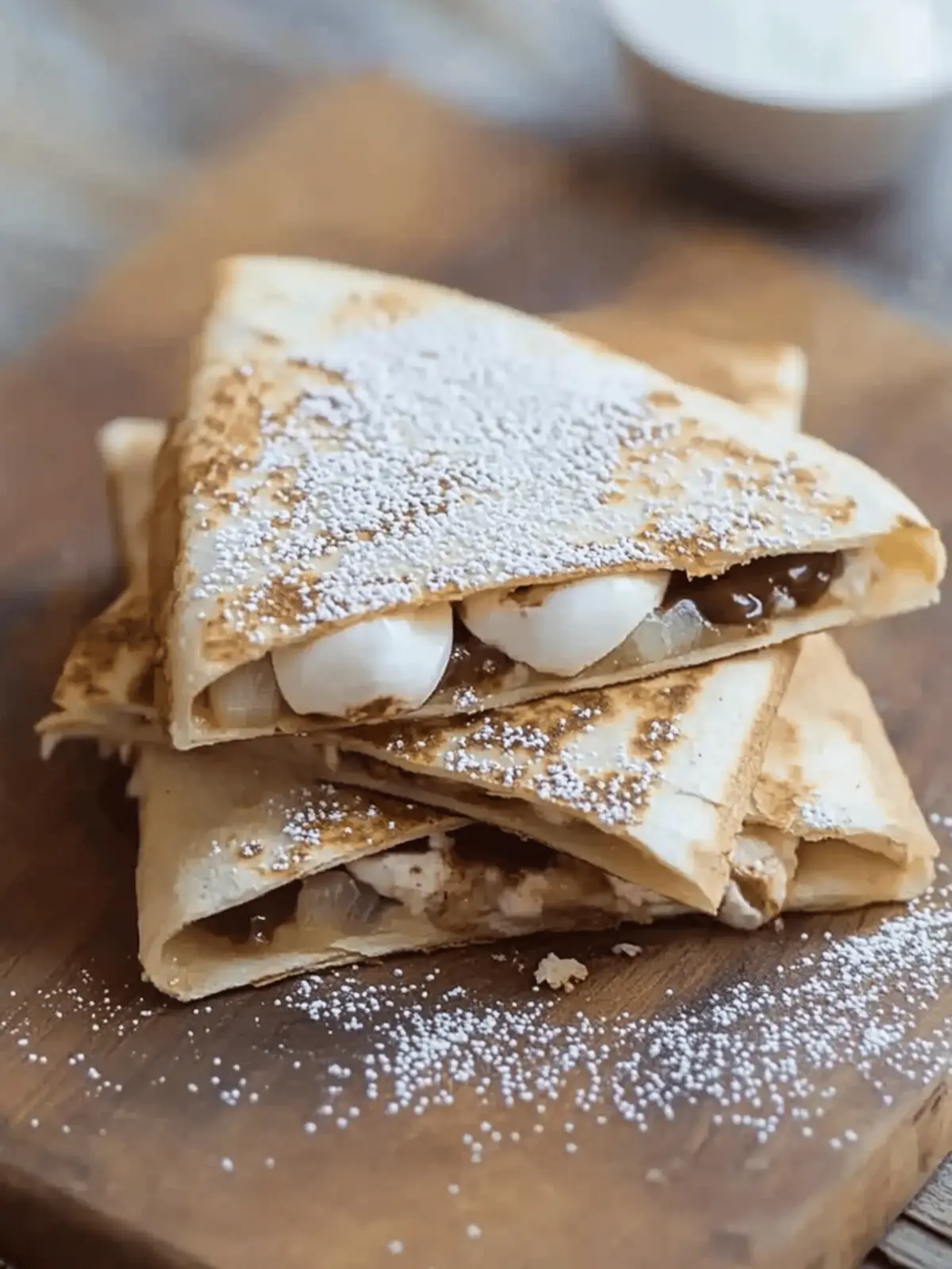 Mouthwatering S'mores Quesadilla: Quick & Easy Delight 2 Mouthwatering S’mores Quesadilla