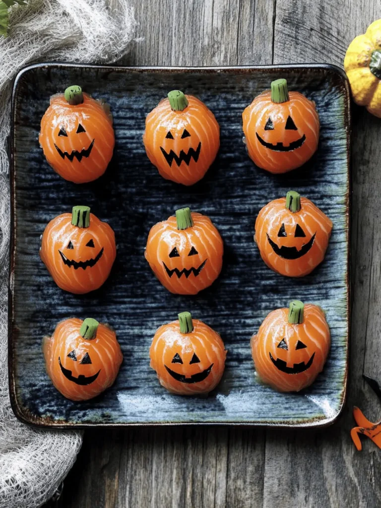 Halloween Salmon Temari Sushi: Spooky Fun and Delicious Bites 4 Halloween salmon temari sushi
