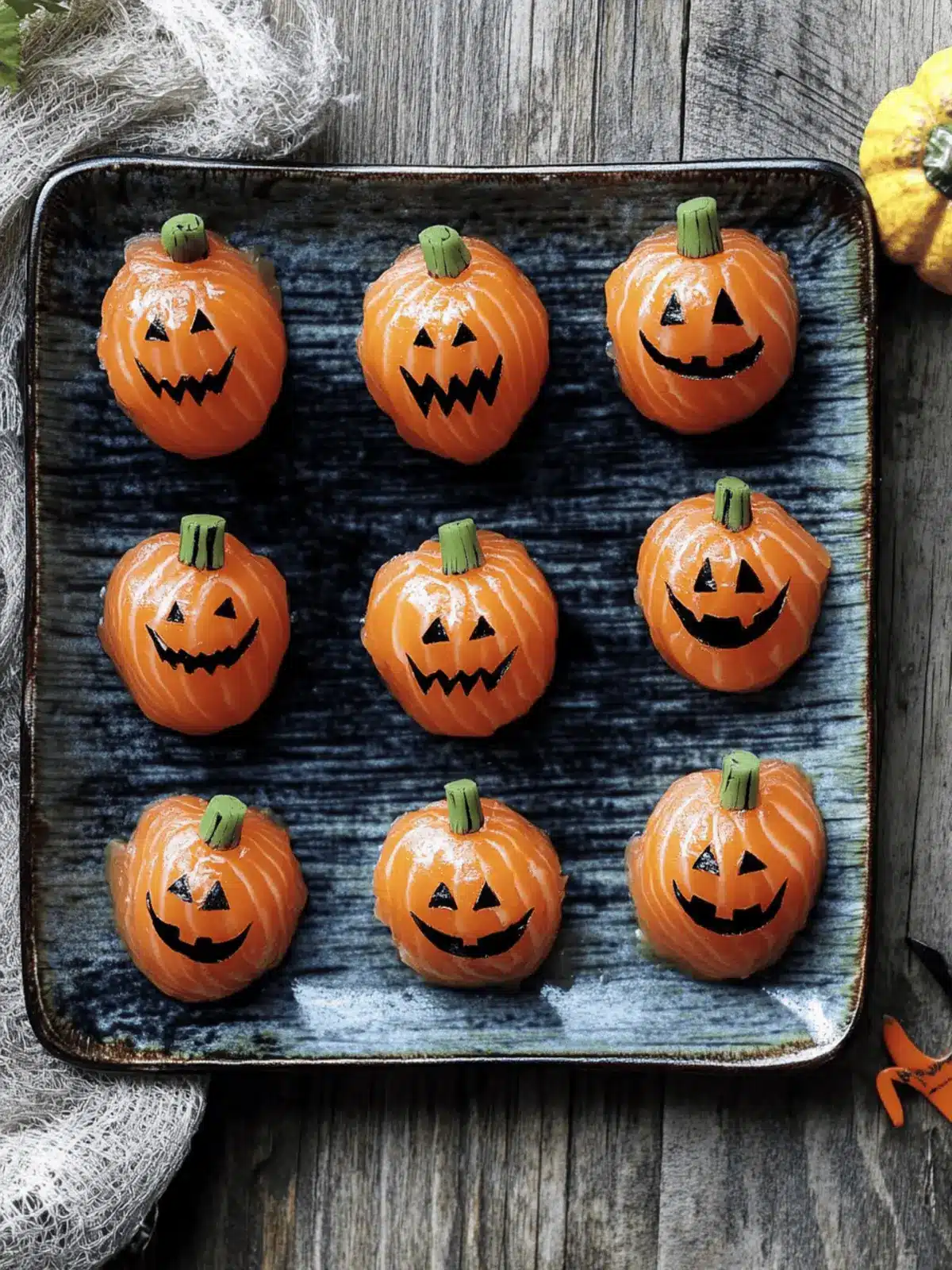 Halloween Salmon Temari Sushi: Spooky Fun and Delicious Bites 4 Halloween salmon temari sushi