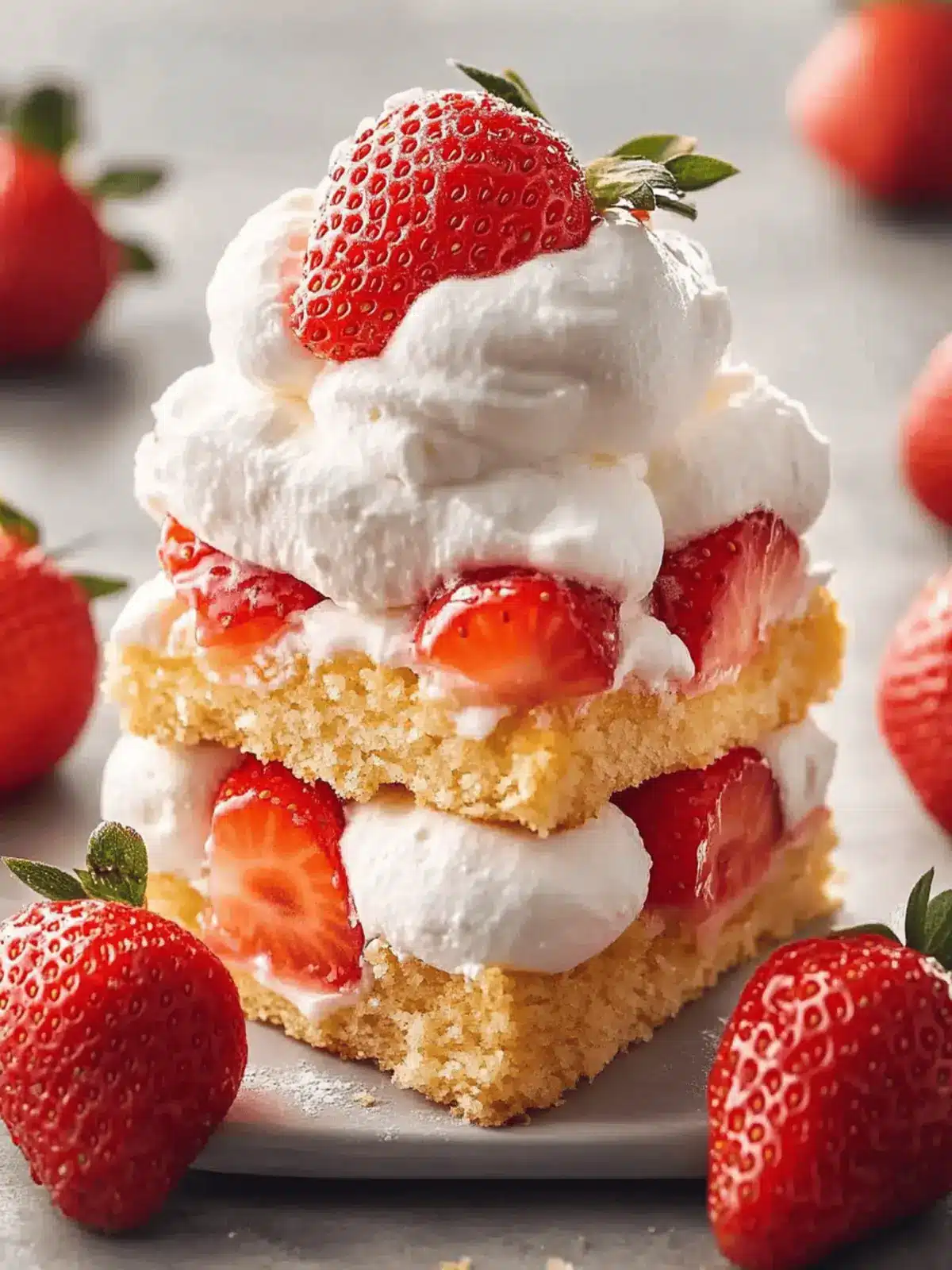 Classic Bisquick Strawberry Shortcake with Whipped Cream Bliss