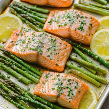 Sheet Pan Salmon and Asparagus