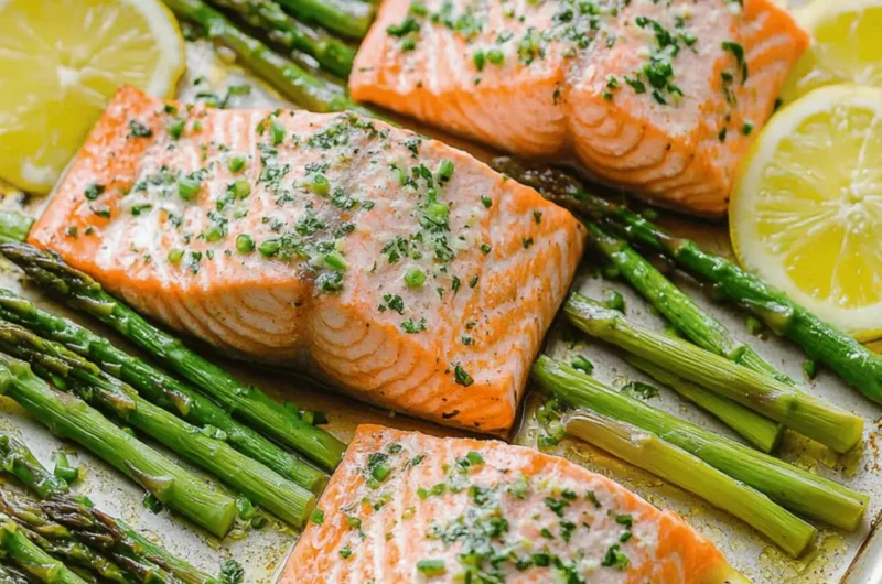 Sheet Pan Salmon and Asparagus