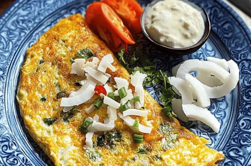 Kerala-Style Spicy Coconut-Ginger Omelette