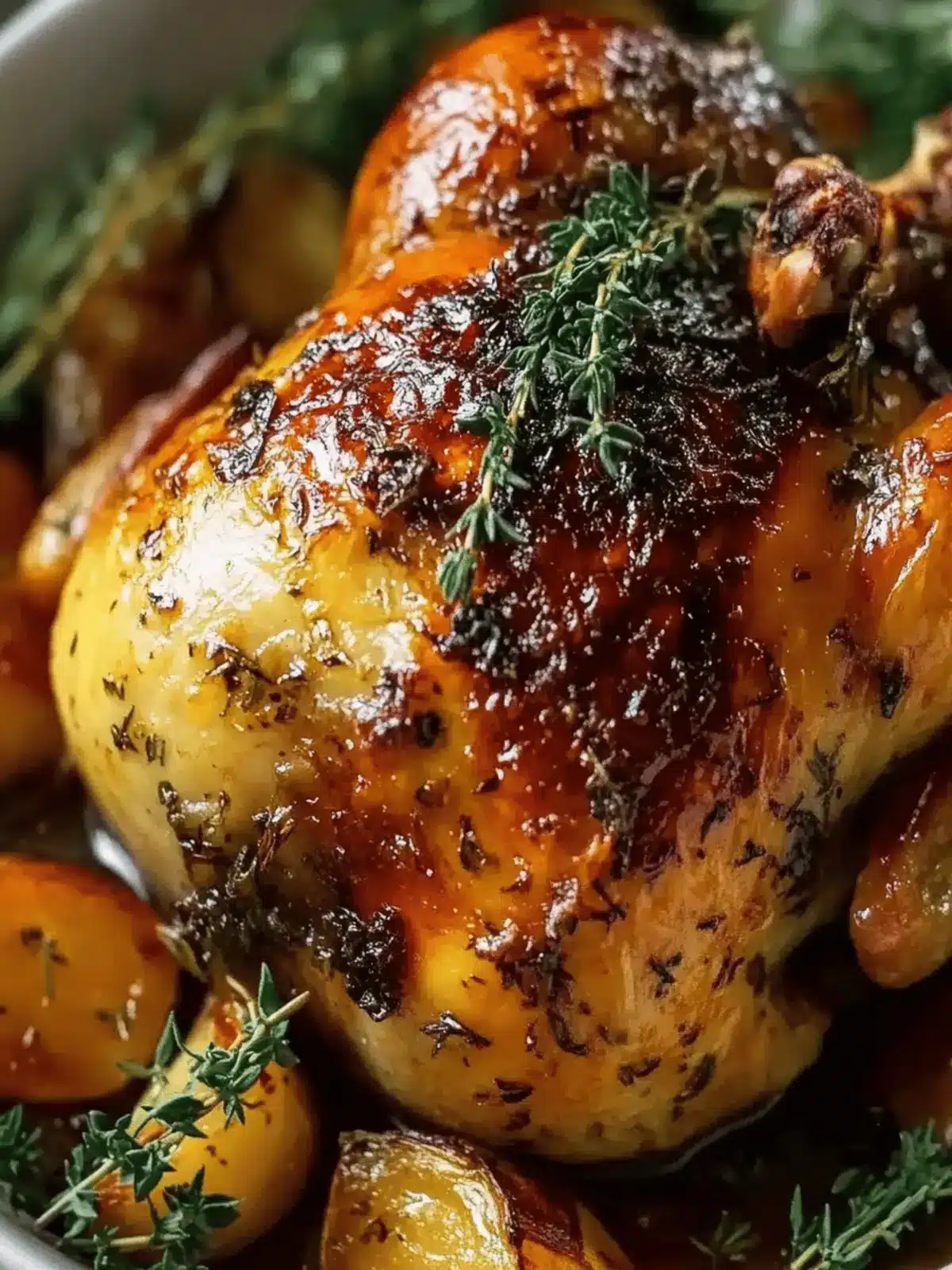 Maple Glazed Oven Roasted Cornish Hen