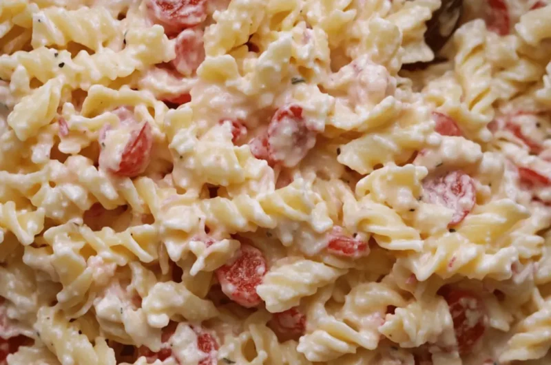 Cheesy Pimento Pasta Salad