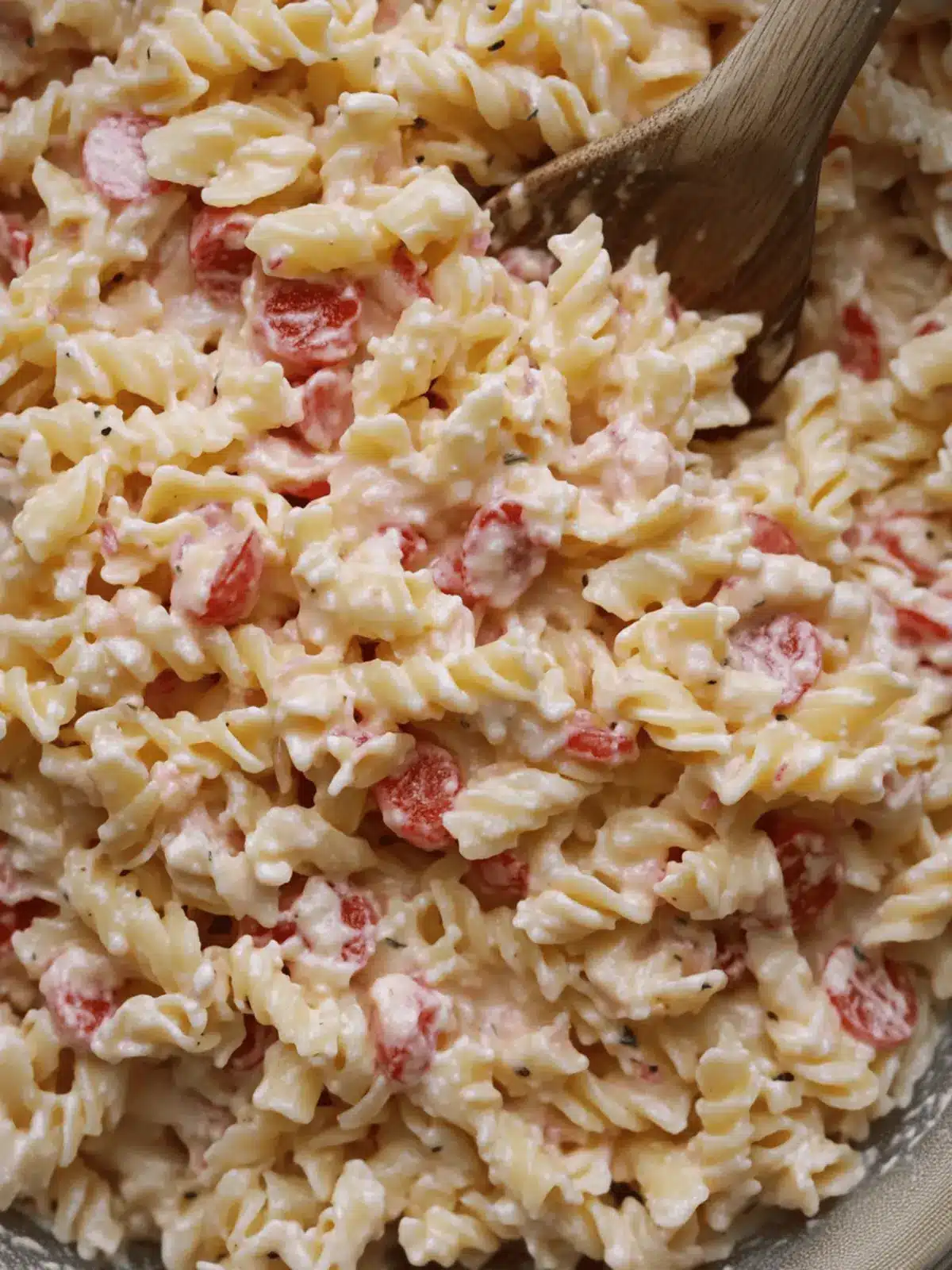 Cheesy Pimento Pasta Salad
