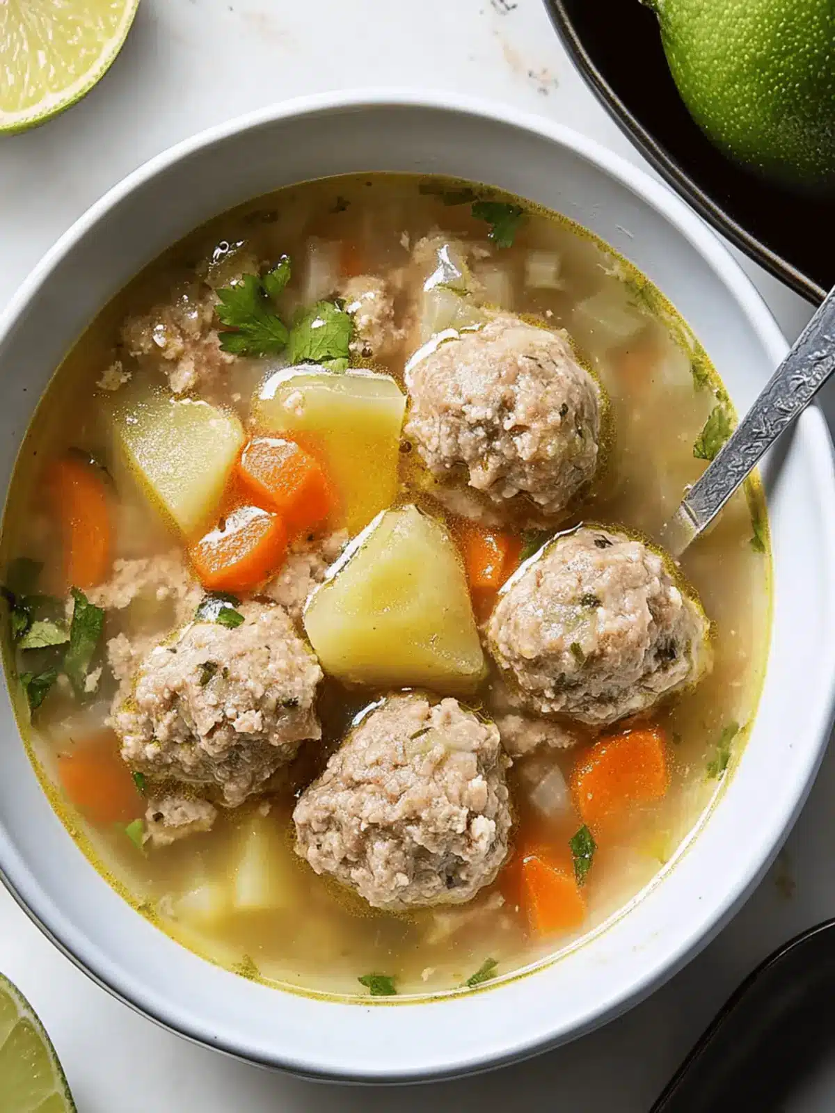 Albondigas Soup (Mexican Meatball Soup)