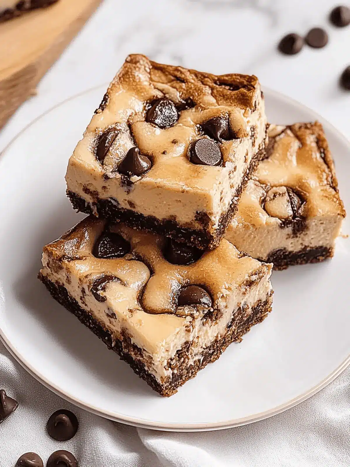 Chocolate Chip Cheesecake Bars: Your New Sweet Obsession 4 Chocolate Chip Cheesecake Bars