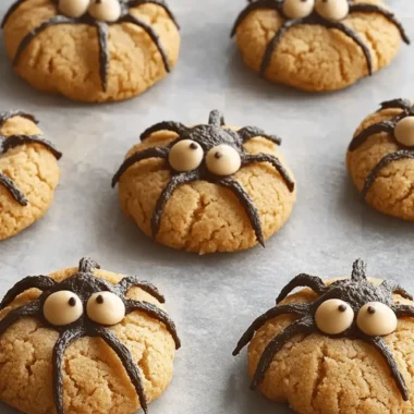 Peanut Butter Spider Cookies