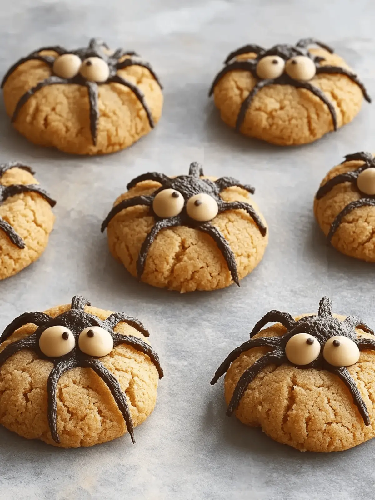 Peanut Butter Spider Cookies