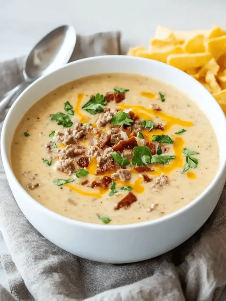 Delicious Cheeseburger Soup That'll Make Your Taste Buds Dance 2 Cheeseburger Soup