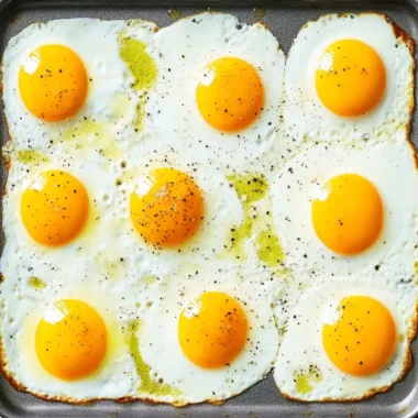 Perfectly Fluffy Sheet Pan Fried Eggs in Just 25 Minutes 9 Sheet Pan Fried Eggs