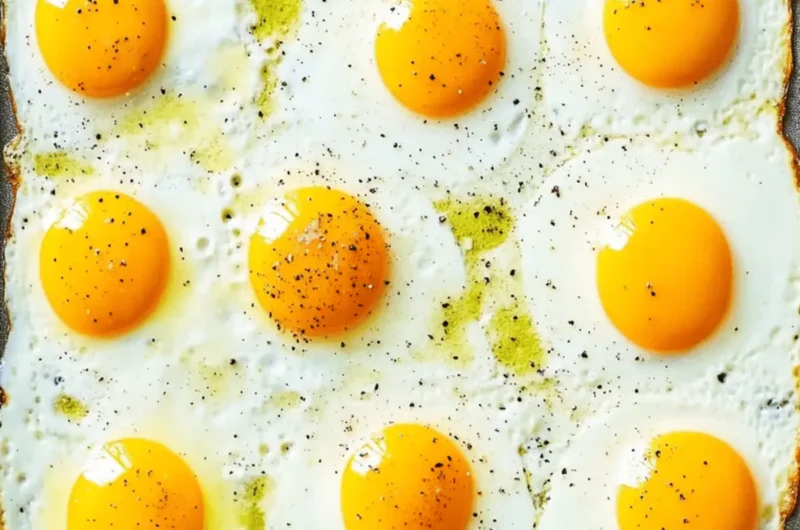 Perfectly Fluffy Sheet Pan Fried Eggs in Just 25 Minutes 1 Sheet Pan Fried Eggs