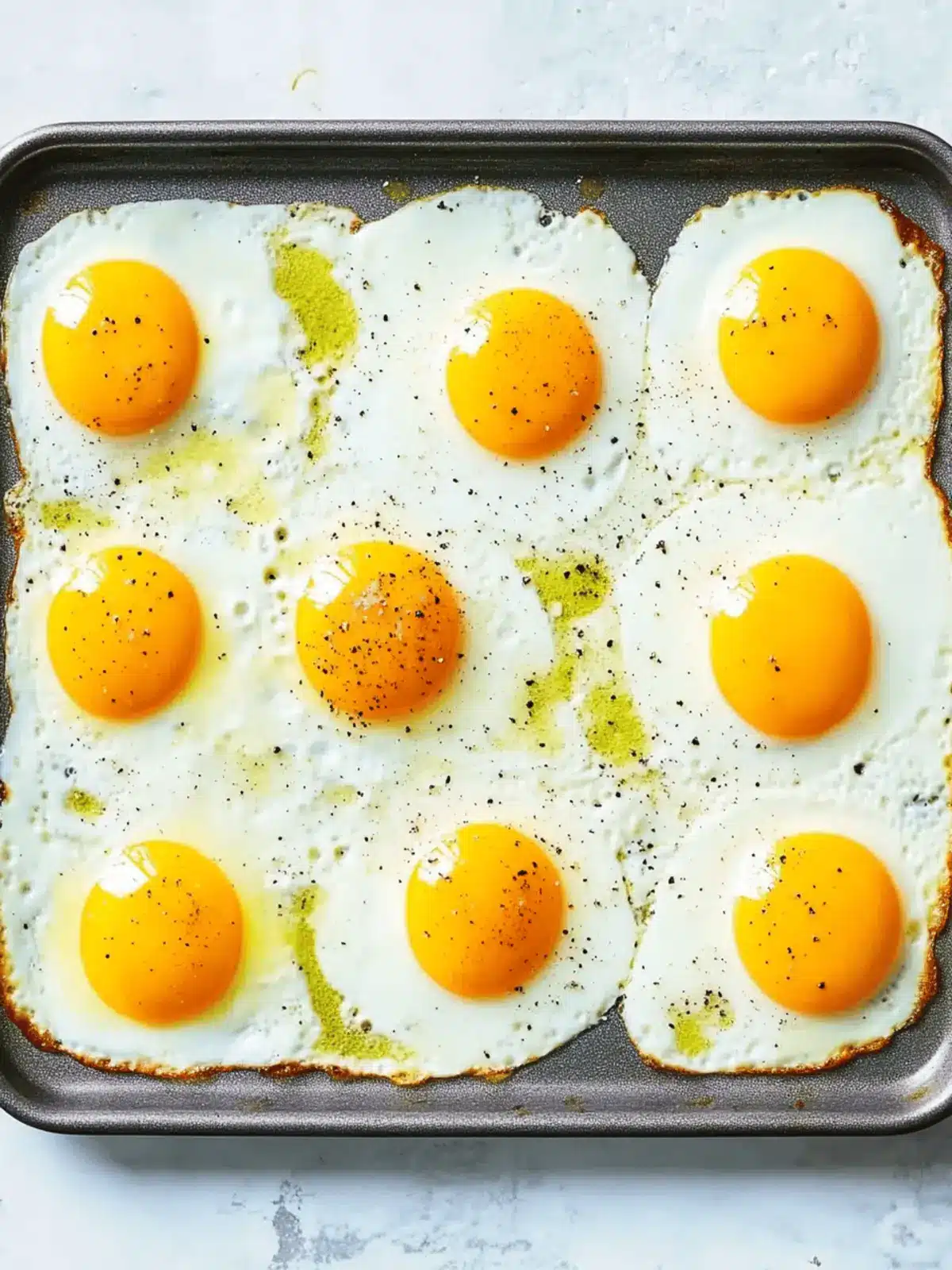 Perfectly Fluffy Sheet Pan Fried Eggs in Just 25 Minutes 5 Sheet Pan Fried Eggs