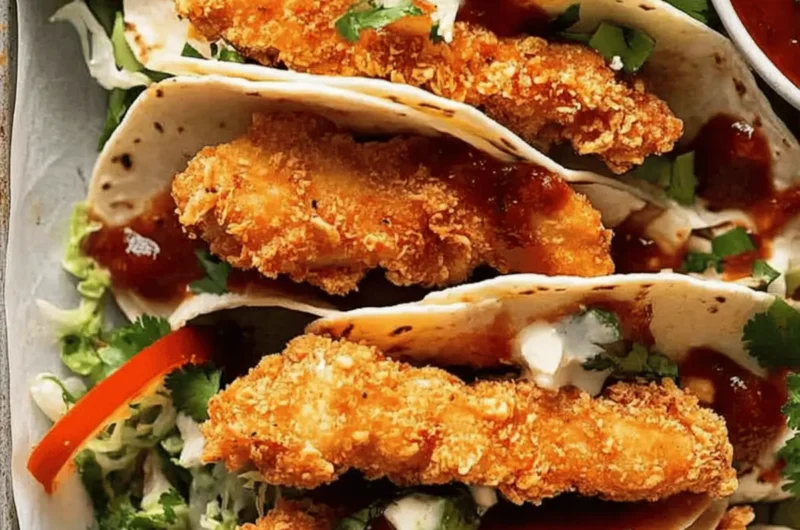 Crunchy Chicken Taco Fingers Baked for Taco Night Fun 1 Crunchy chicken taco fingers (baked!)