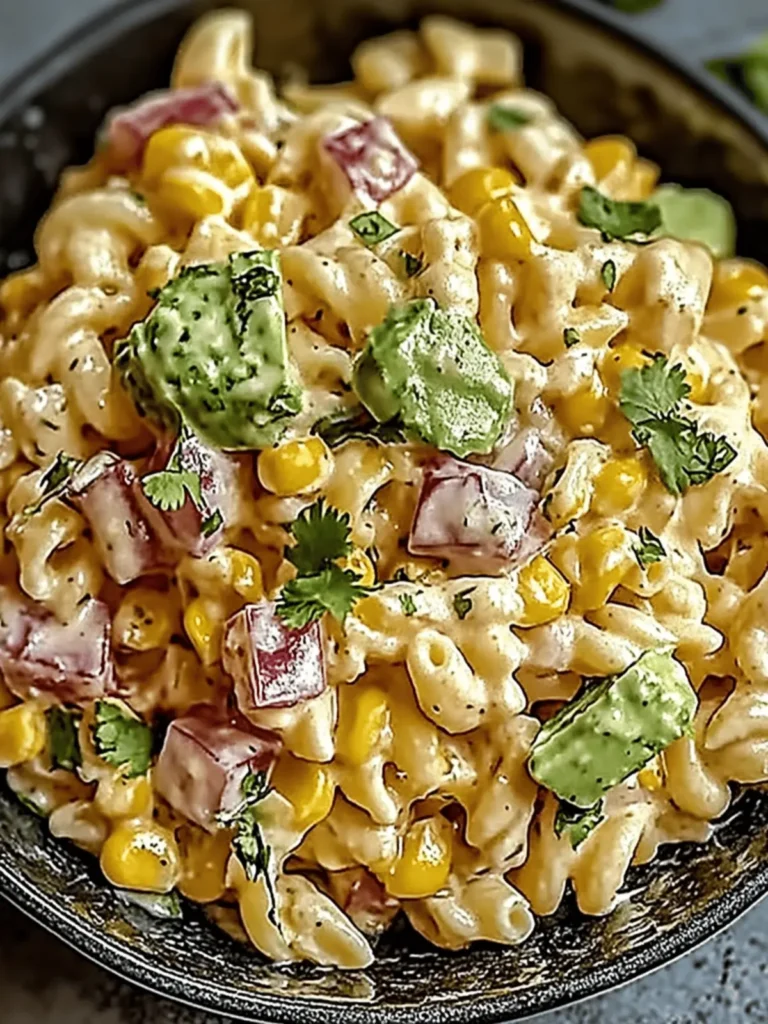 Mexican Street Corn Pasta Salad is a must-try dish!