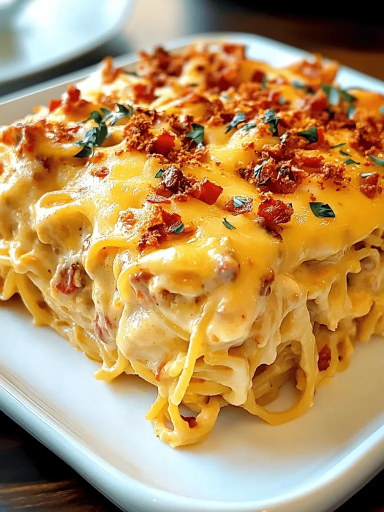Irresistible Spicy Southern Cheesy Chicken Spaghetti Casserole Delight 2 Irresistible Spicy Southern Cheesy Chicken Spaghetti Casserole