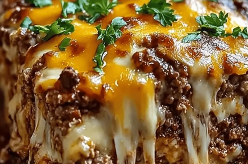 Cheesy Loaded Meatloaf Casserole