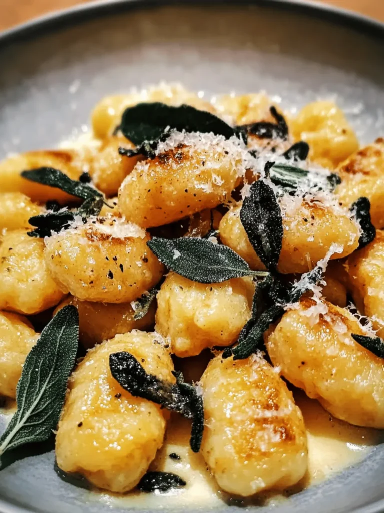 Pumpkin Gnocchi Brown Butter Sage