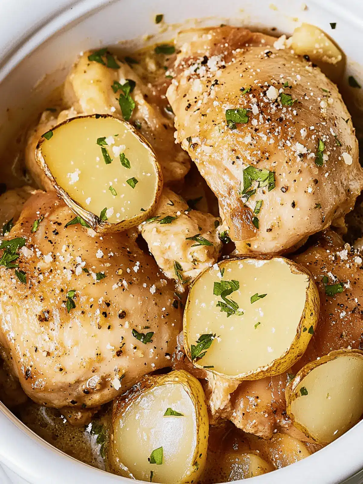 Slow-Cooker Garlic-Parmesan Chicken