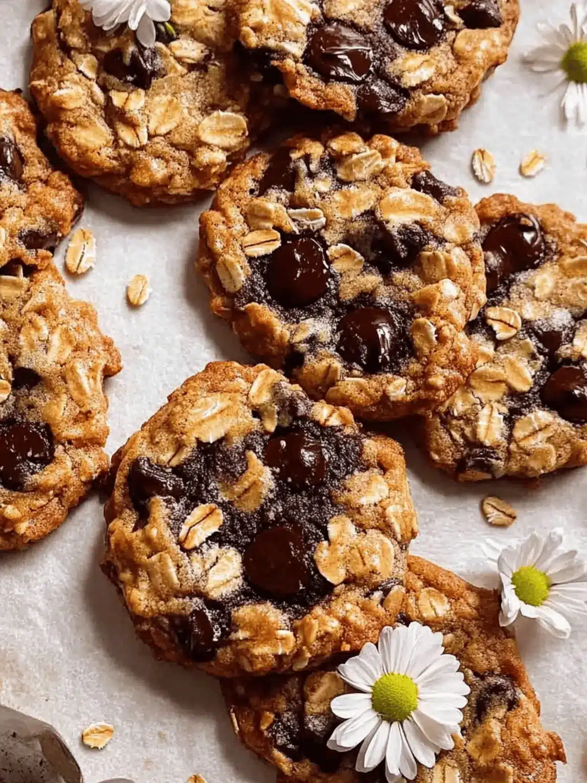 Brown Butter Oatmeal Choc Chip Cookies (easy!)