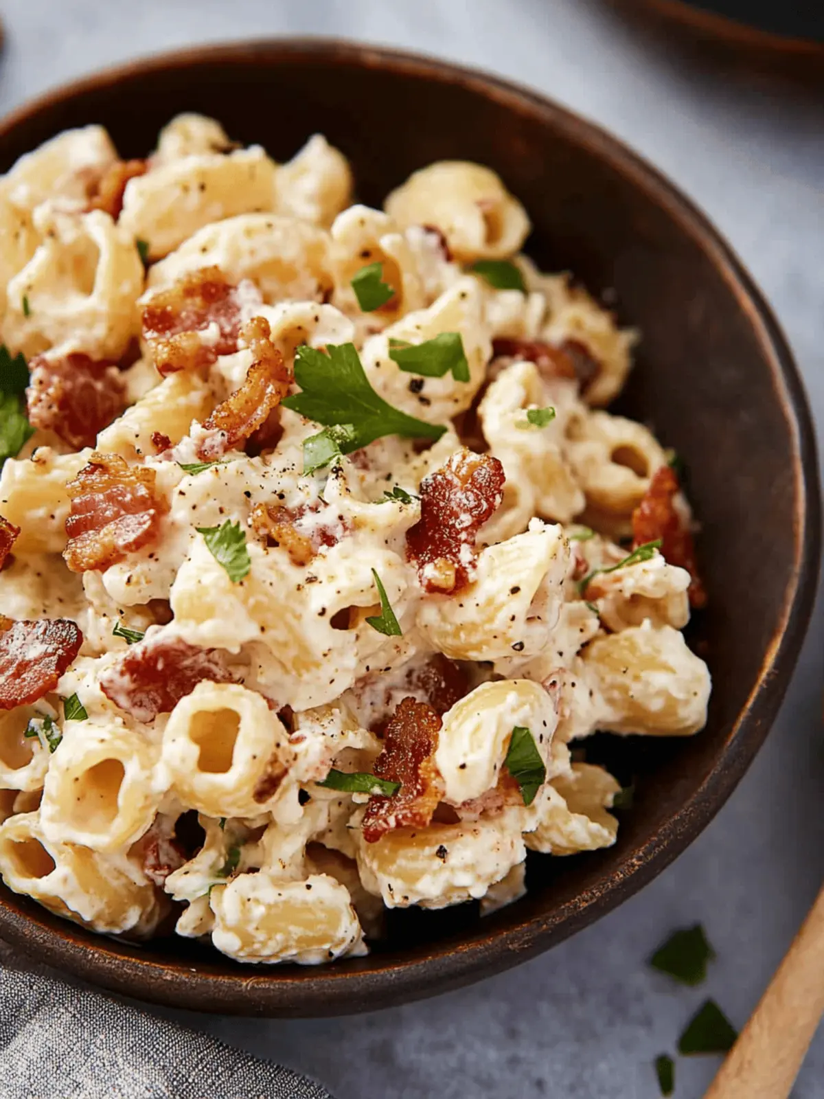 Creamy Bacon Cheddar Ranch Pasta Salad for Ultimate BBQ Bliss 2 Creamy Bacon Cheddar Ranch Pasta Salad