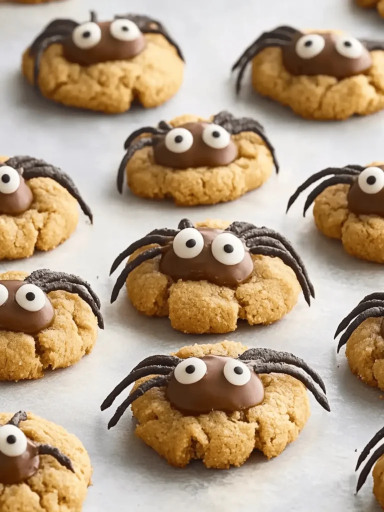 Peanut Butter Spider Cookies