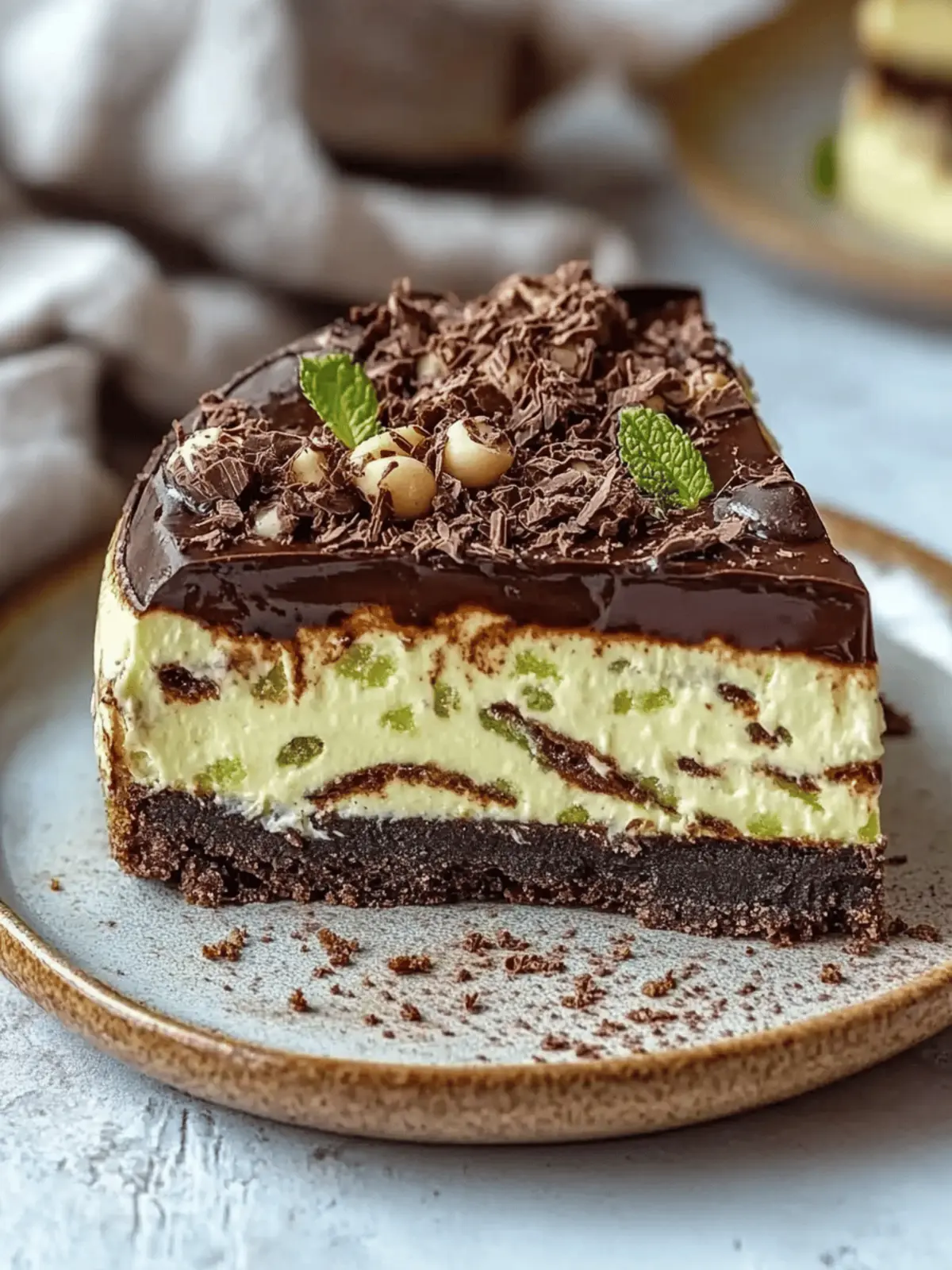 Tahini Dubai Chocolate Cheesecake: Indulge in a Unique Delight 3 Tahini Dubai Chocolate Cheesecake