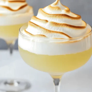 Homemade Lemon Meringue Pie Martinis