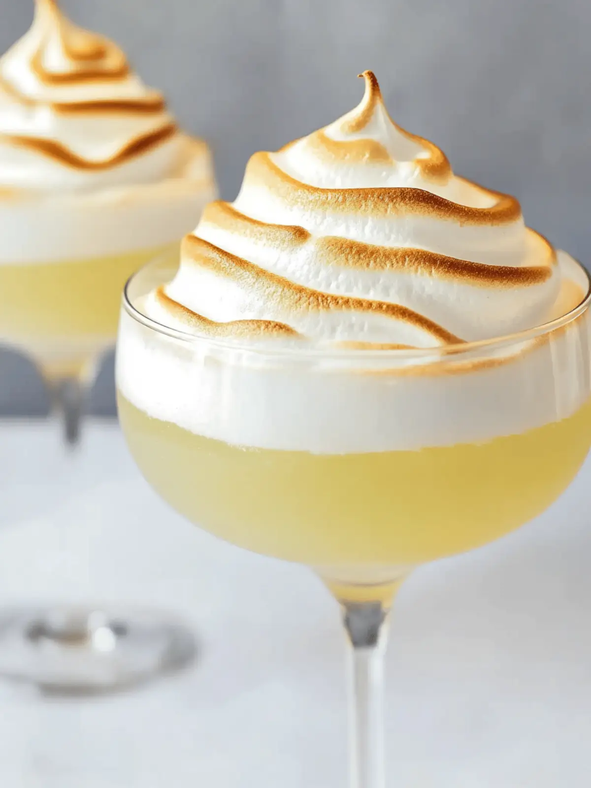 Homemade Lemon Meringue Pie Martinis