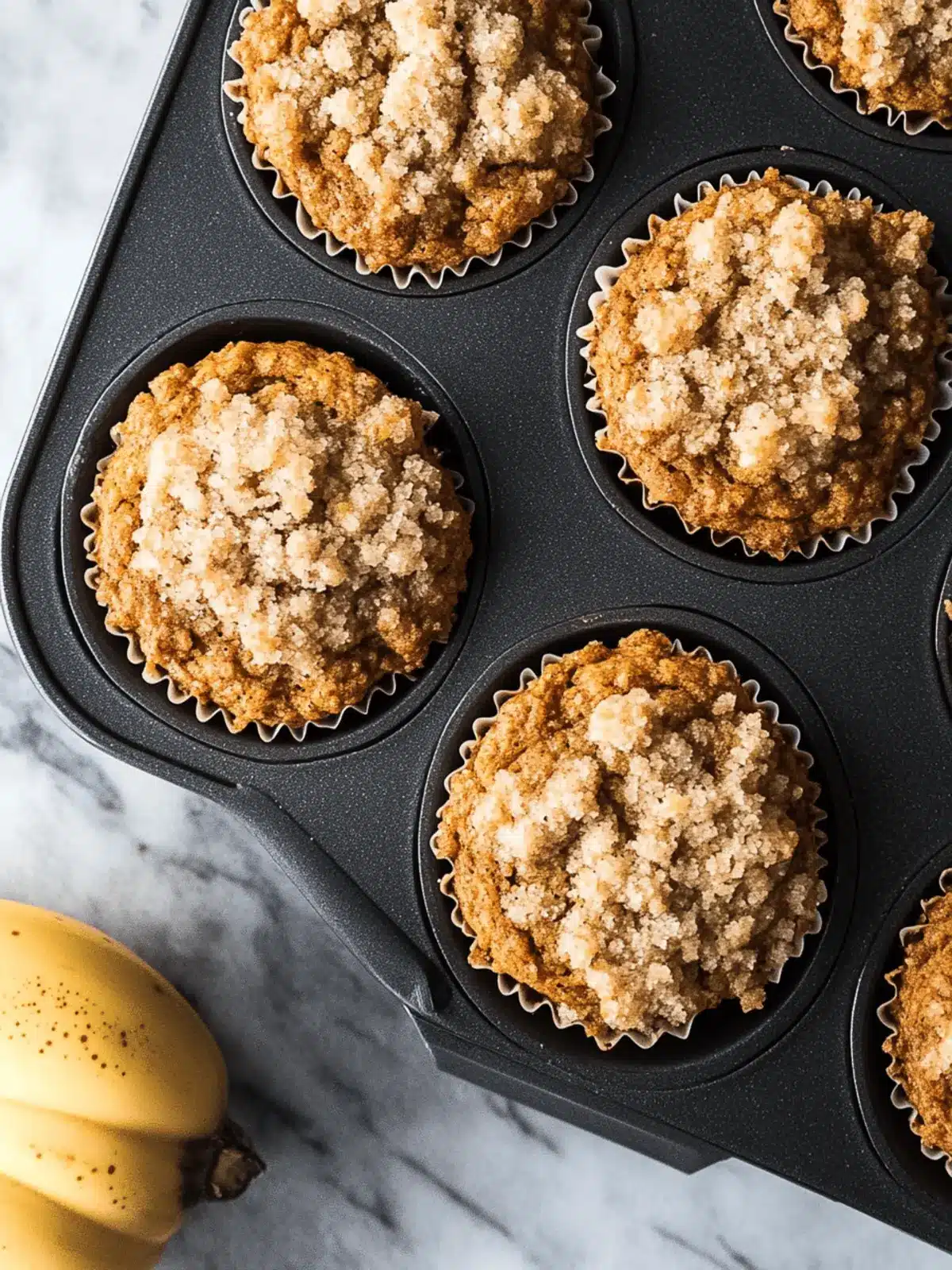 Pumpkin Banana Bread Muffins with Crunchy Cinnamon Topping 4 Pumpkin Banana Bread Muffins