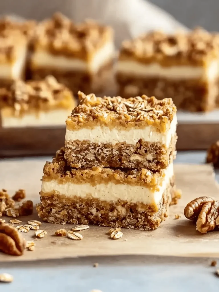 Sweet Pumpkin Cheesecake Oatmeal Bars for Cozy Fall Treats 4 Sweet Pumpkin Cheesecake Oatmeal Bars