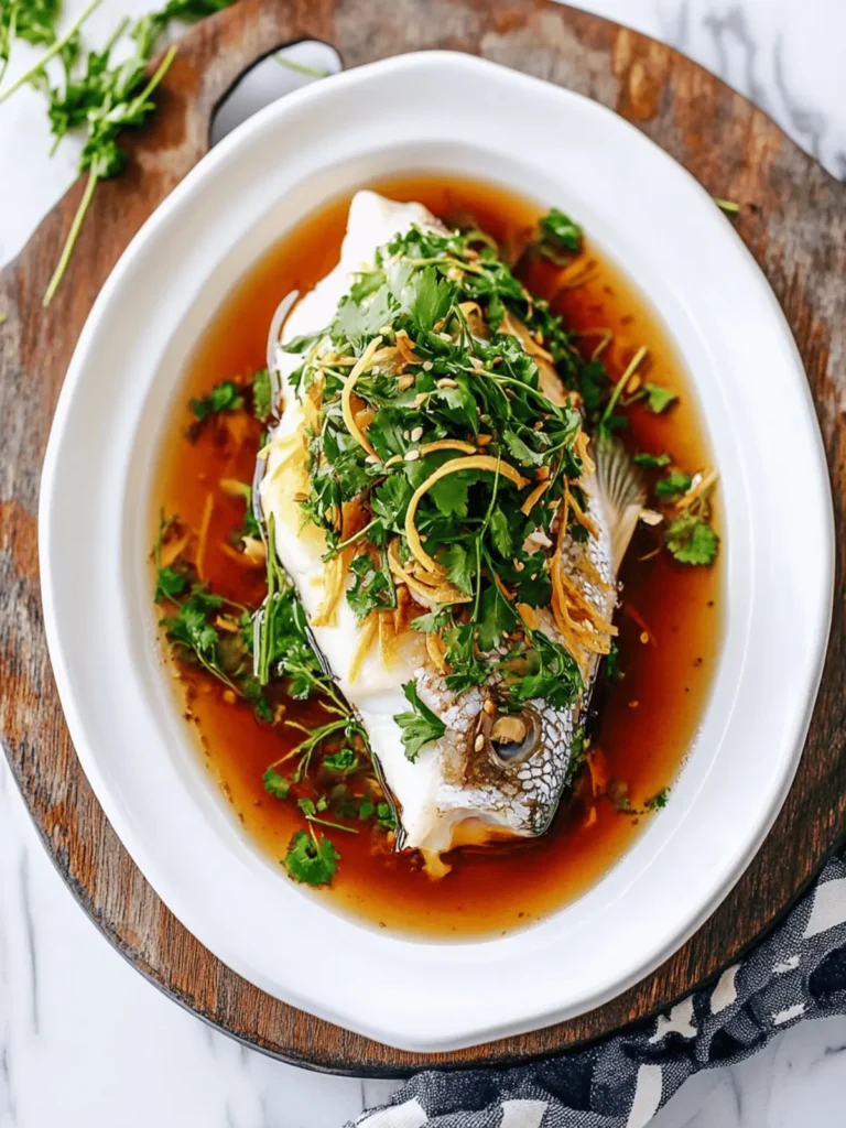 Cantonese Steamed Fish: A 20-Minute Flavor Explosion 2 Cantonese Steamed Fish: A 20 Minute Recipe