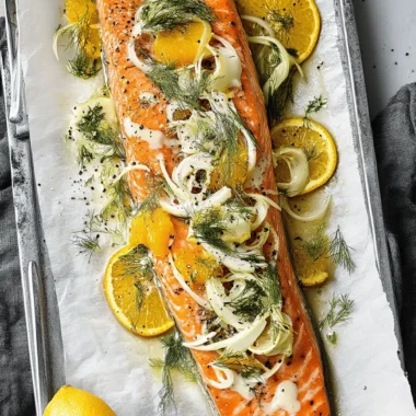 Slow Roasted Salmon with Fennel and Orange