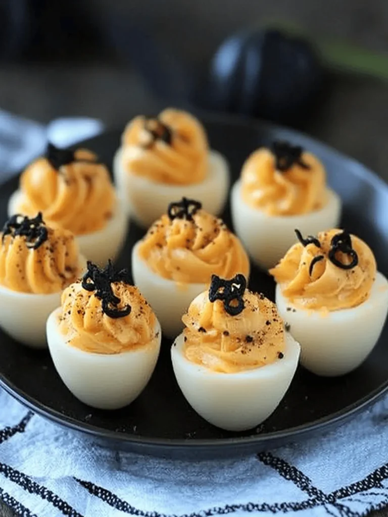 Halloween Deviled Tea Eggs: A Spooky Twist on a Classic! 4 Halloween Deviled Tea Eggs