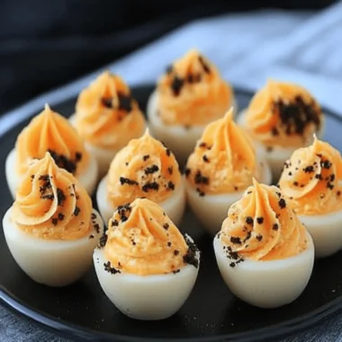 Halloween Deviled Tea Eggs