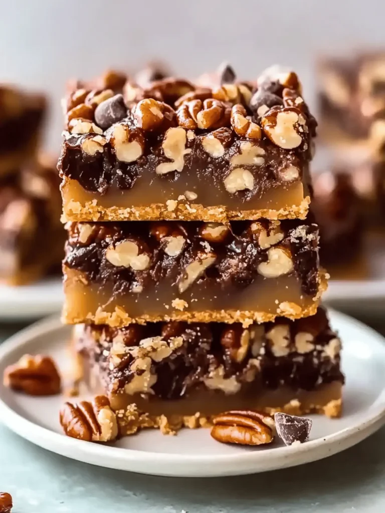 Gooey Chocolate Pecan Pie Magic Bars