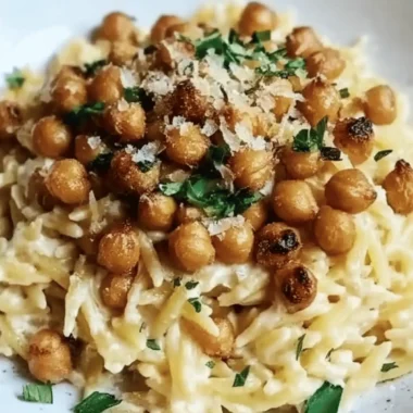 Creamy Lemon Ricotta Orzo with Garlic-Roasted Chickpeas: An Incredible 5-Star Recipe