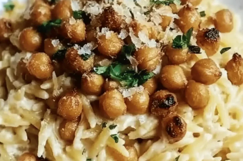 Delicious Creamy Lemon Ricotta Orzo with Garlic-Roasted Chickpeas 1 Creamy Lemon Ricotta Orzo with Garlic-Roasted Chickpeas: An Incredible 5-Star Recipe