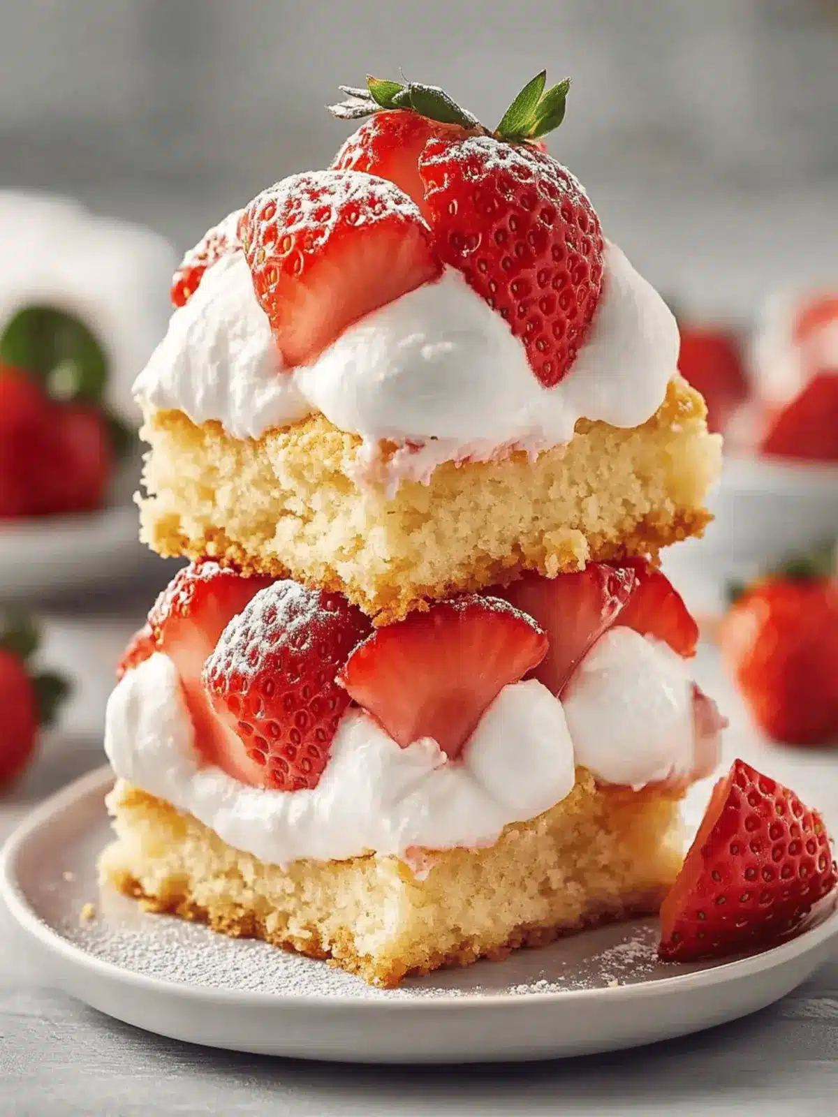 Classic Bisquick Strawberry Shortcake with Whipped Cream Bliss