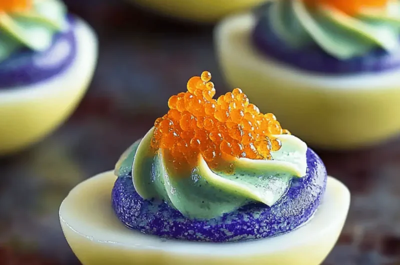 Tasty Halloween Deviled Eggs