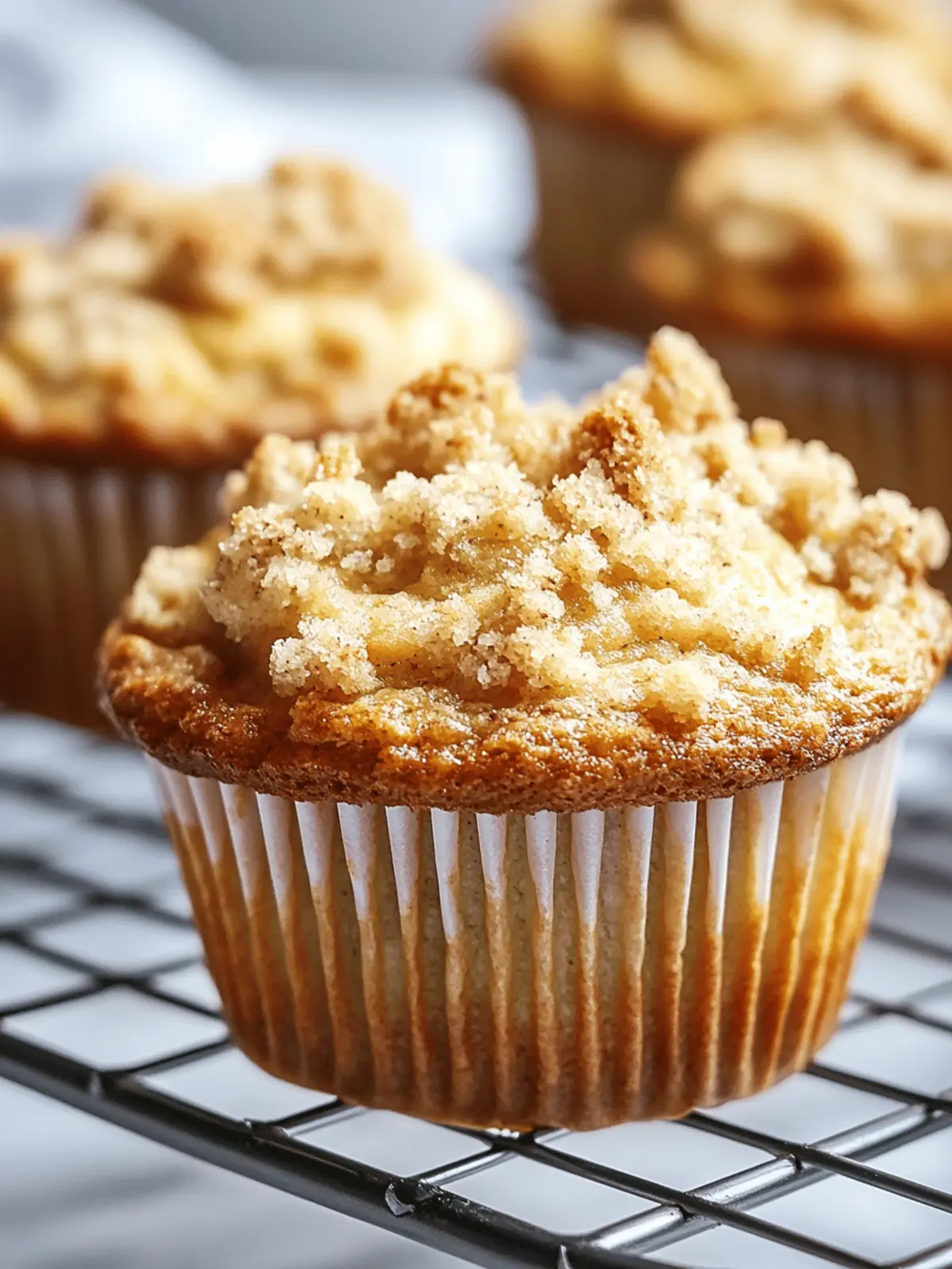 Banana Muffins With Crumb Topping