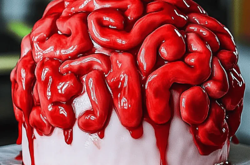 Craft Your Spooktacular Brain Cake: A Halloween Delight 1 Brain Cake