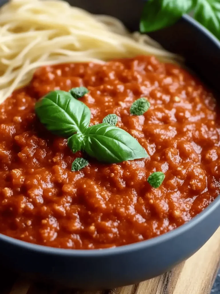Tasty Homemade Spaghetti Sauce