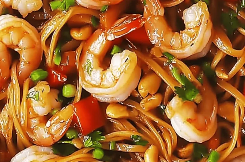 Shrimp Kung Pao Noodles