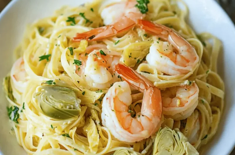 Shrimp and Artichoke Linguine Recipe