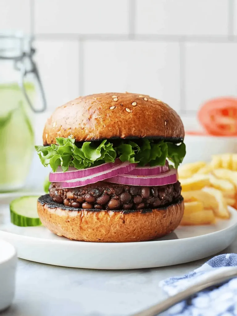 Savory Easy Black Bean Burger in Under 30 Minutes 4 Easy Black Bean Burger
