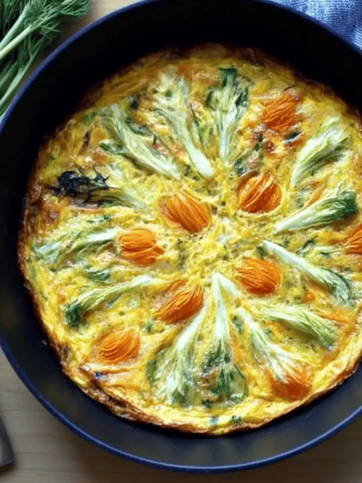 Squash Blossom Frittata