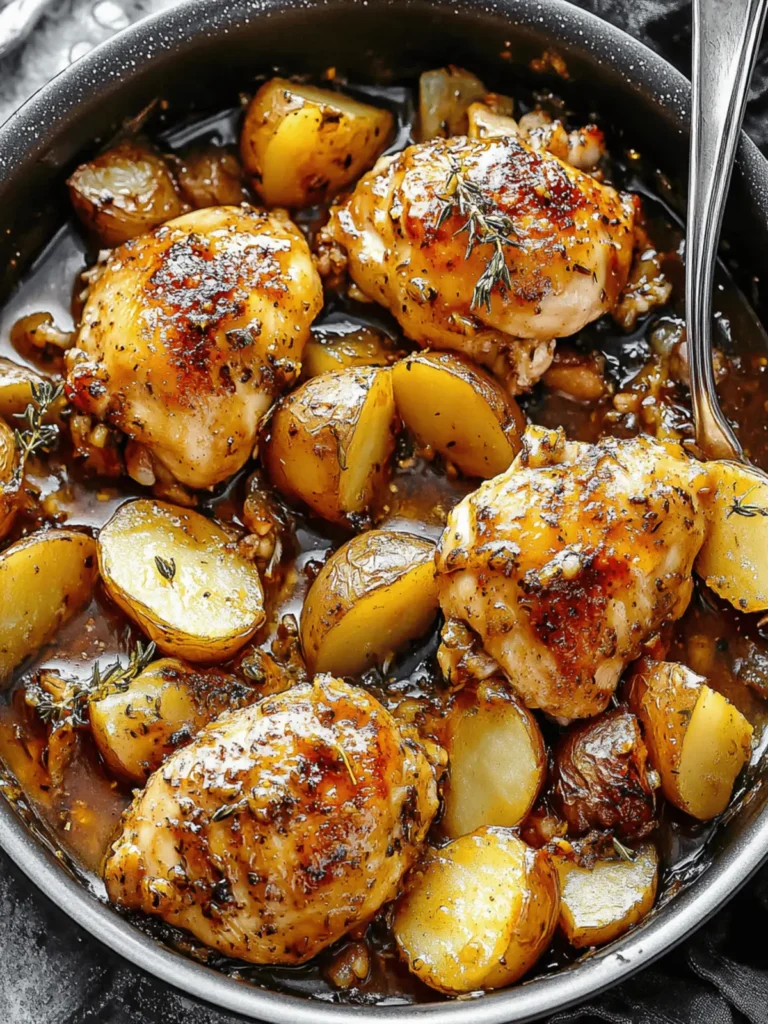 Savory Honey Mustard Chicken and Potatoes in One Pan 3 Honey Mustard Chicken And Potatoes (One Pan)
